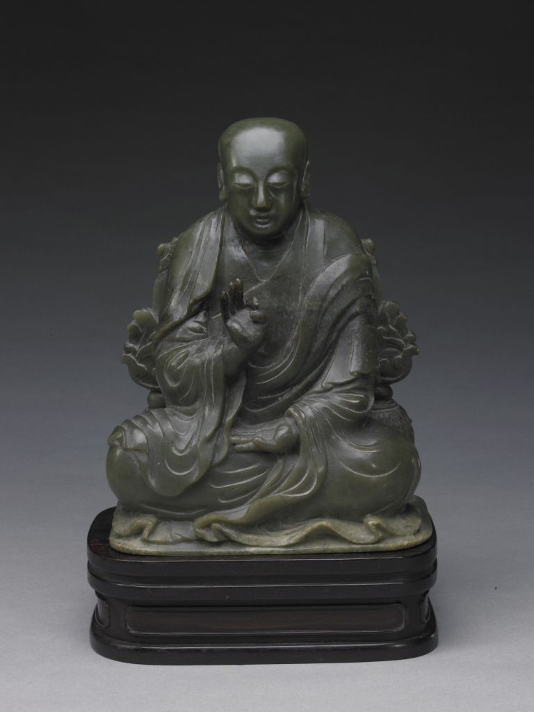 碧玉十八罗汉-拔哈达喇尊者之正面